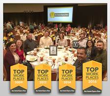 VICKREY named as one of San Antonio Express-News' Top Places to Work
