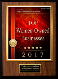 The San Antonio Business Journal has named VICKREY one of San Antonio's Top Women-Owned Businesses.