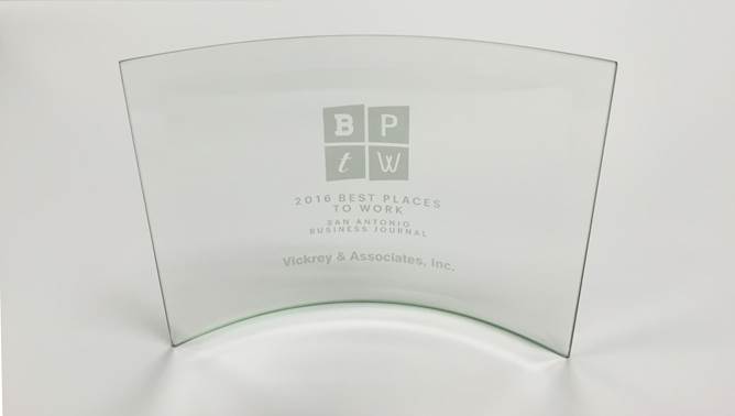 VICKREY Accepts SABJ Best Places to Work Award